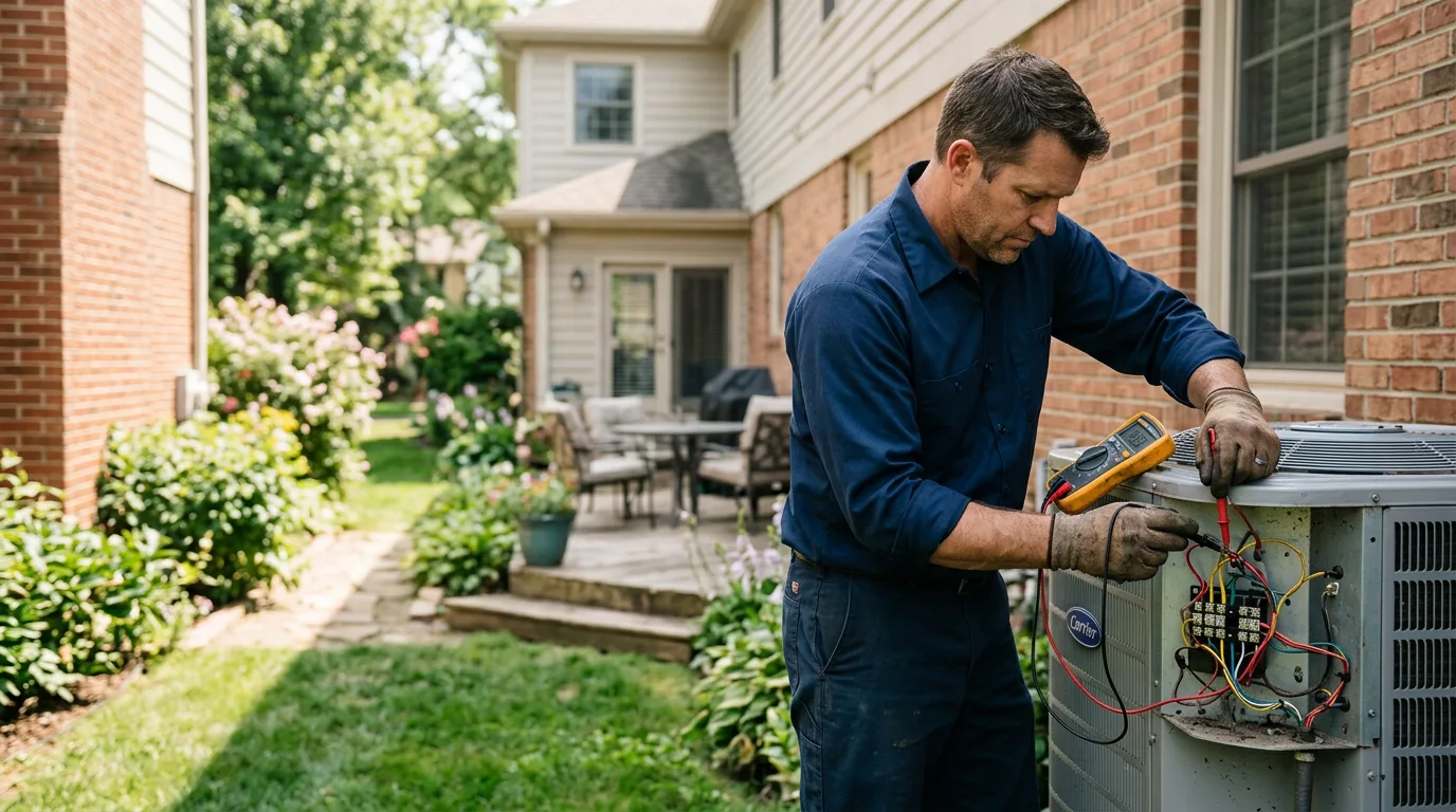 HVAC technician working near Crescent City, CA